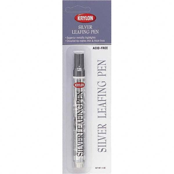 Krylon - 0.33 oz Silver Metallic Finish Paint Pen - Leafing, Direct to Metal, 875 gL VOC Compliance - Exact Tooling