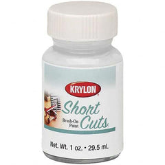 Krylon - 1 oz White Gloss Finish Paint - Brush-On, Direct to Metal, 763 gL VOC Compliance - Exact Tooling