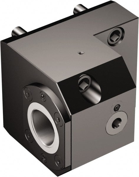 Sandvik Coromant - Left Hand Cut, C8 Modular Connection, Adapter/Mount Lathe Modular Clamping Unit - 80mm Square Shank Diam, 5.906" OAL, Through Coolant - Exact Tooling