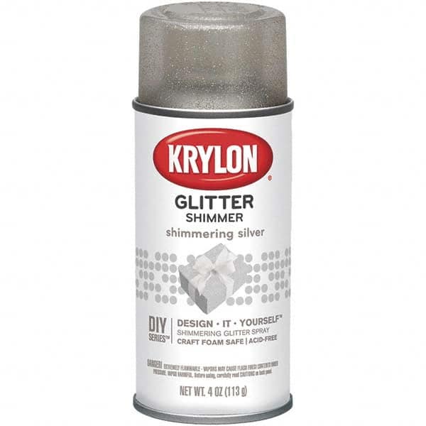 Krylon - Shimmering Silver, Glitter, Craft Paint Spray Paint - 4 oz Container - Exact Tooling
