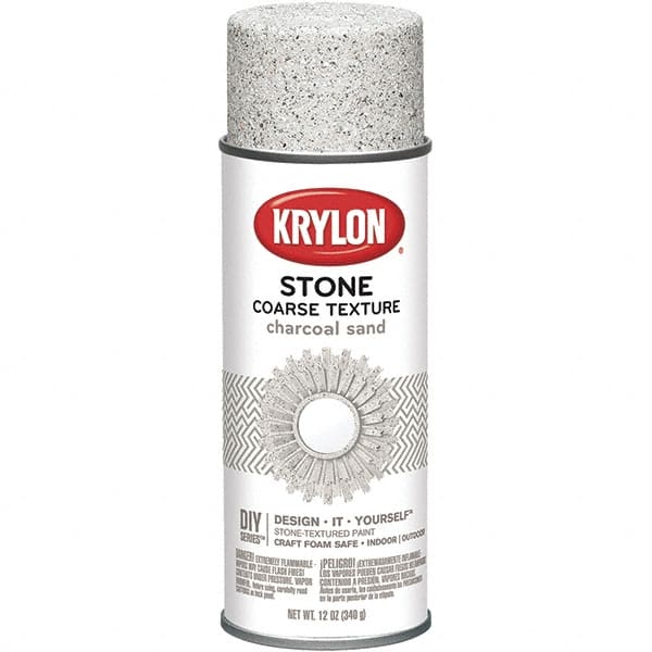 Krylon - Charcoal Sand, Textured, Craft Paint Spray Paint - 12 oz Container - Exact Tooling