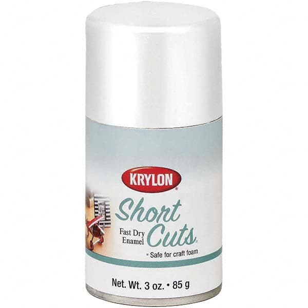Krylon - White, Gloss, Enamel Spray Paint - 3 oz Container - Exact Tooling
