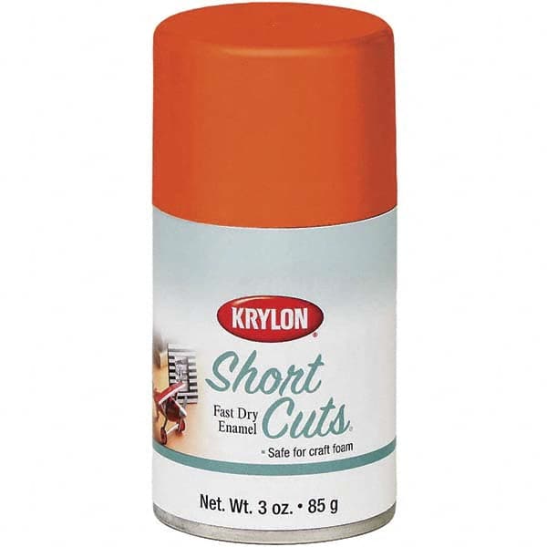 Krylon - Glow Orange, Gloss, Enamel Spray Paint - 3 oz Container - Exact Tooling