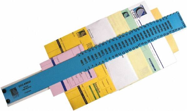 C-LINE - 8-1/2 x 11", Letter Size, Blue, Indexed Sorters - Exact Tooling