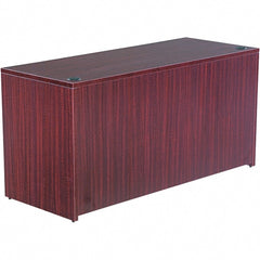 ALERA - 59.13" Long x 29.63" High x 23.63" Deep, Credenza - Mahogany (Color), Woodgrain Laminate - Exact Tooling