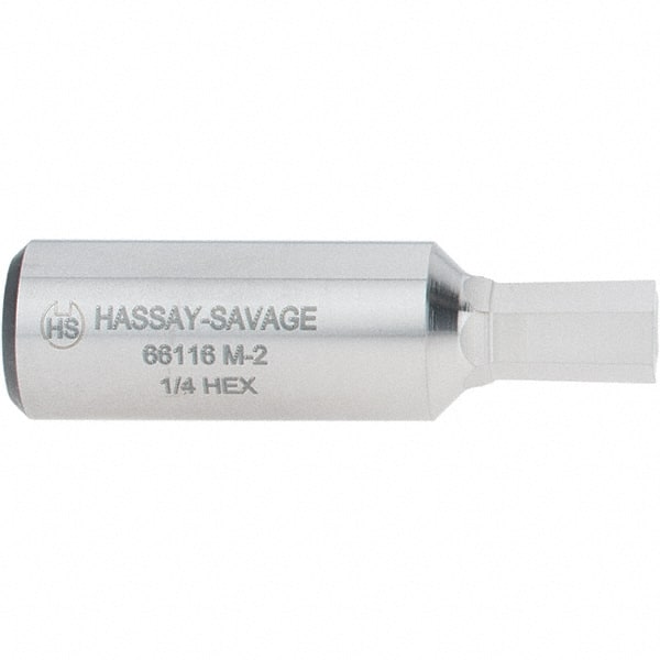 Hassay-Savage - 1/4" Hexagon Rotary Broach - 3/8" Depth of Cut, 1/2" Shank - Exact Tooling