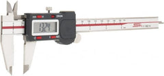 SPI - 0 to 6" Range 0.0005" Resolution, IP54 Electronic Caliper - Stainless Steel with 1.56" Stainless Steel Jaws, 0.001" Accuracy, USB Output - Exact Tooling