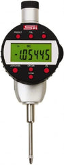 SPI - 0 to 1" Range, 0.00005" Graduation, Electronic Drop Indicator - Flat & Center Lug Back, Accurate to 0.0002", English & Metric System, LCD Display - Exact Tooling
