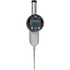Mitutoyo - 0 to 2" Range, 0.001mm Graduation, Electronic Drop Indicator - Flat Back, Accurate to 0.00025", Inch & Metric System, LCD Display - Exact Tooling