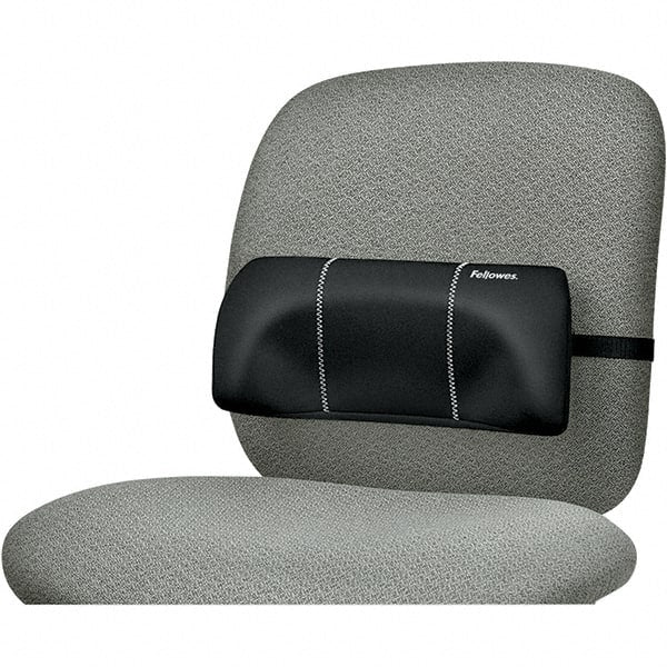 FELLOWES - Black Back Support - For Office Chairs, Car Seat & Home Use - Exact Tooling