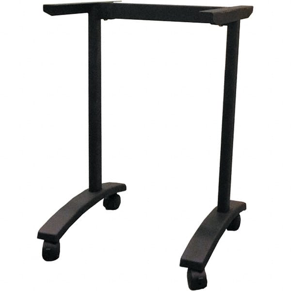 ALERA - 19-3/4" Long x 24-1/2" Wide x 28.38" High Stationary Training Table - Black, Steel - Exact Tooling
