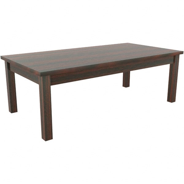 ALERA - 20" Long x 47-1/4" Wide x 16.38" High Stationary Reception Table - 1" Thick, Mahogany (Color), Wood Grain Laminate - Exact Tooling