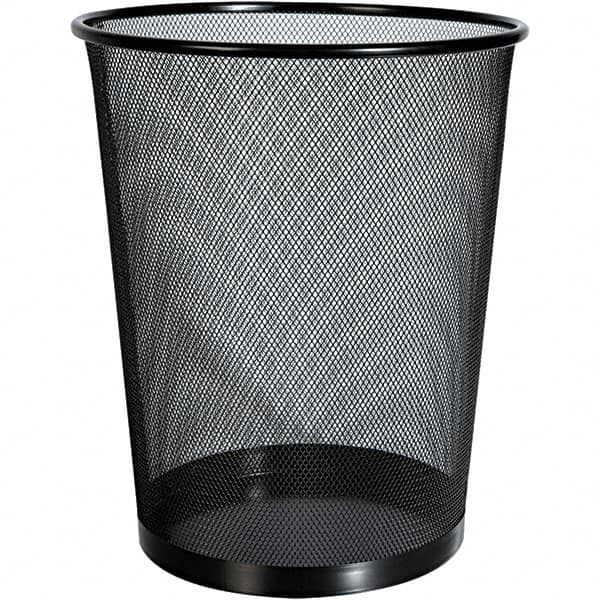 Universal One - Black Wastebasket - Use with Office Supplies - Exact Tooling