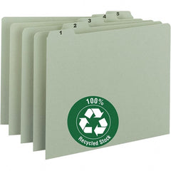 SMEAD - 8-1/2 x 11" 31 Tabs, Unpunched, Preprinted Divider - Green - Exact Tooling