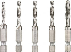 DeWALT - Combination Drill & Tap Sets Minimum Thread Size (Inch): #8-32 Maximum Thread Size (Inch): 1/4-20 - Exact Tooling