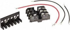 Square D - 3 Pole, 120 Volt, Fuse Block - 13/32 Inch Diameter x 1-1/2 Inch Fuse Length - Exact Tooling