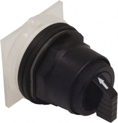 Schneider Electric - 1.18 Inch Mount Hole, 3 Position, Knob and Pushbutton Operated, Selector Switch Only - Black, Maintained (MA), without Contact Blocks, Anticorrosive, Weatherproof, Dust and Oil Resistant - Exact Tooling