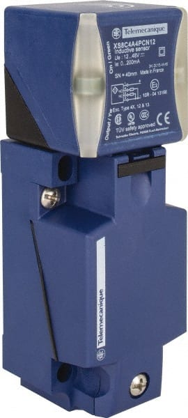 Telemecanique Sensors - PNP, NO/NC, 40mm Detection, Rectangular, Inductive Proximity Sensor - 4 Wires, IP65, IP67, IP69, 12 to 48 VDC, 40mm Long x 117mm Wide - Exact Tooling