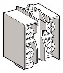 Telemecanique Sensors - 2NC, 3 Amp, Electrical Switch Contact Block - 240 VAC, For Use with ZCD27, ZCKJ7, ZCKJ7D, ZCKL7, ZCKM7, ZCKS7, ZCP27 - Exact Tooling
