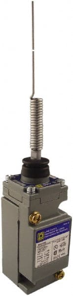Square D - SPDT, NC/NO, 600 Volt Screw Terminal, Cat Whisker Actuator, General Purpose Limit Switch - 1, 2, 4, 6, 12, 13, 6P NEMA Rating, IP67 IPR Rating - Exact Tooling
