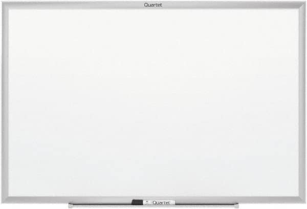 Quartet - 48" High x 96" Wide Magnetic Dry Erase Board - Steel, Includes Z-Bracket - Exact Tooling