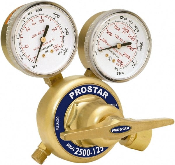 Lincoln Electric - Welding Regulators Gas Type: Oxygen CGA Inlet Connection: 1/4 NPT Male - Exact Tooling