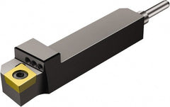 Sandvik Coromant - QS-SCLC, Right Hand Cut, -5° Lead Angle, 16mm Shank Height x 16mm Shank Width, Neutral Rake Indexable Turning Toolholder - 70mm OAL, CCMT 09 T3 08 Insert Compatibility, Series CoroTurn 107 - Exact Tooling