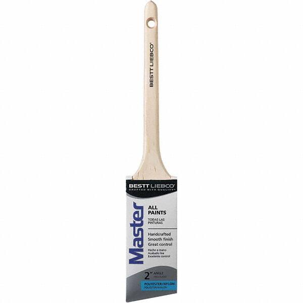 Bestt-Liebco - 2" Angled Nylon/Polyester Sash Brush - Wood Rattail Handle - Exact Tooling