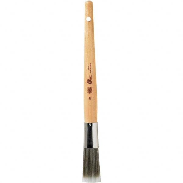 Bestt-Liebco - 13/16" Angled Nylon/Polyester Sash Brush - Wood Sash Handle - Exact Tooling