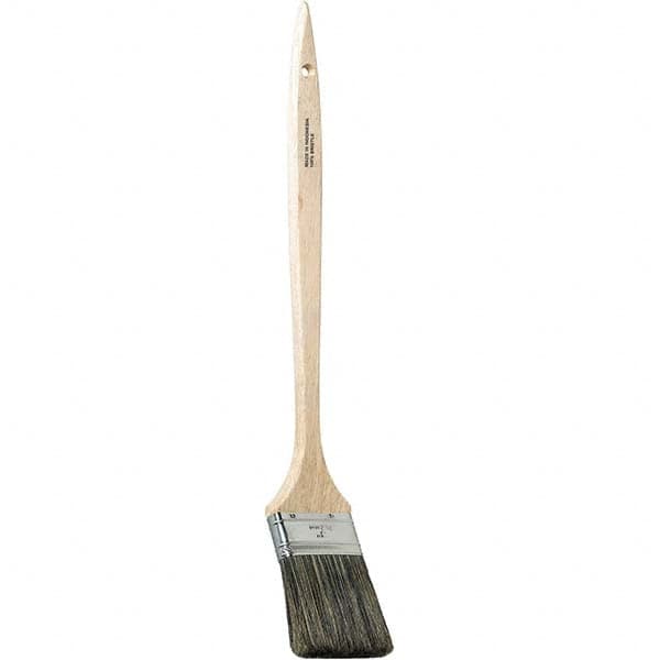 Bestt-Liebco - 16" Angled Hog Bent Radiator Brush - Wood Bent Radiator Handle - Exact Tooling