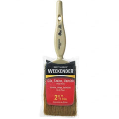 Bestt-Liebco - 2-1/2" Flat Hog Trim Brush - Wood Kaiser Handle - Exact Tooling