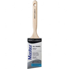Bestt-Liebco - 2-1/2" Angled Nylon/Polyester Sash Brush - Wood Long Sash Handle - Exact Tooling
