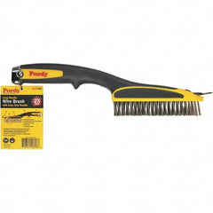Purdy - Wire Surface Preparation Brush - 11" OAL, Cushioned Grip Handle - Exact Tooling
