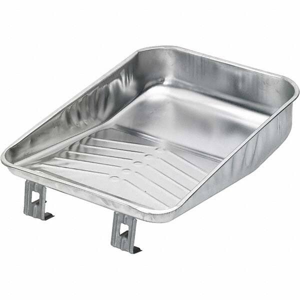 Bestt-Liebco - 9" Roller Compatible Mini Paint Roller Tray - 1 Gal Capacity, 9" Wide, Metal - Exact Tooling