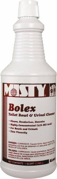 Misty - 32 oz Bottle Liquid Toilet Bowl Cleaner - Wintergreen Scent, Nonacidic, Toilets - Exact Tooling
