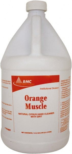 Rochester Midland Corporation - 1 Gal Bottle Liquid Hand Cleaner with Grit - White, Orange Scent - Exact Tooling