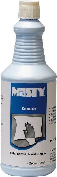 Misty - 32 oz Bottle Liquid Toilet Bowl Cleaner - Mint Scent, Disinfectant, Nonacidic, Toilets - Exact Tooling