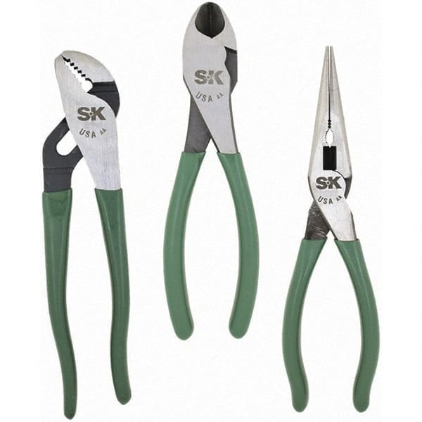 SK - Plier Sets - 3PC 8"LN 10"T/G 8"HD PUMP PLIER SET - Exact Tooling