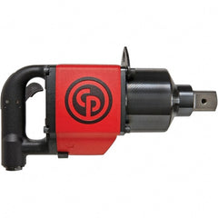 Chicago Pneumatic - 1-1/2" Drive, 2,800 RPM, 5,900 Ft/Lb Torque Impact Wrench - D-Handle, 84.5 CFM, 90 psi, 1/2" NPT Inlet - Exact Tooling