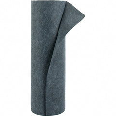 PRO-SAFE - 24 Gal Capacity per Package, Universal Roll - 100' Long x 3' Wide, Gray, Polypropylene - Exact Tooling