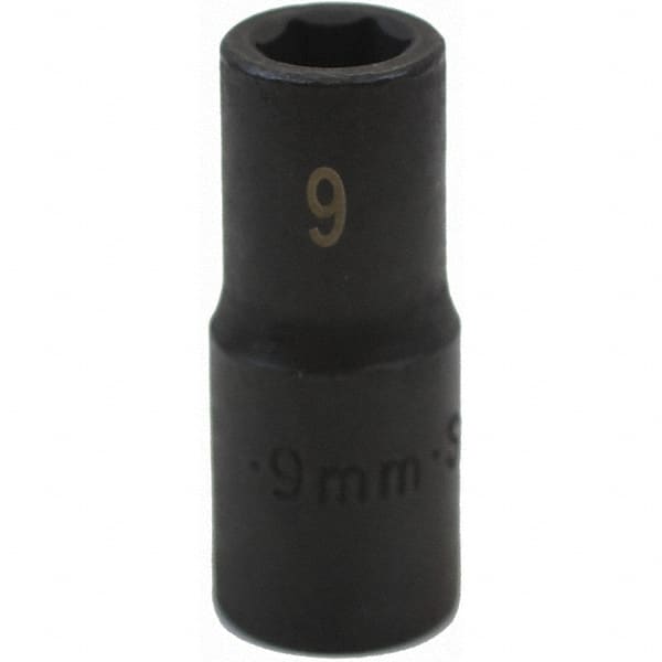 SK - Impact Socket - 3/8"DR 6PT 9MM SEMI-DEEP IMPACT SOCKET - Exact Tooling