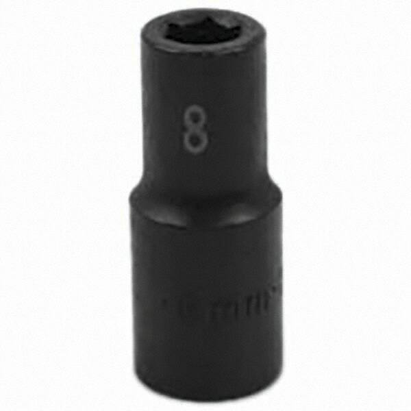 SK - Impact Socket - 3/8"DR 6PT 8MM SEMI-DEEP IMPACT SOCKET - Exact Tooling