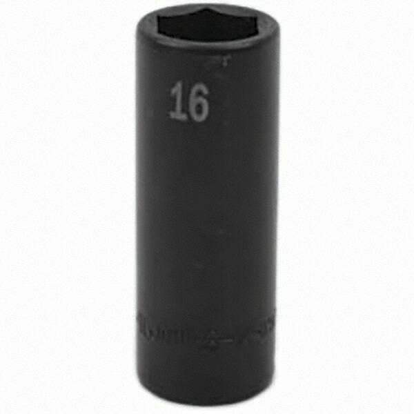 SK - Impact Socket - 3/8"DR 16MM DEEP IMPACT SOCKET - Exact Tooling