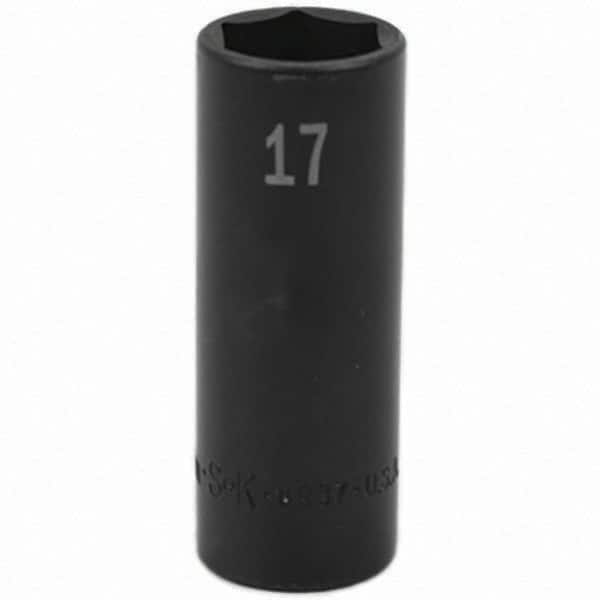 SK - Impact Socket - 3/8"DR 17MM DEEP IMPACT SOCKET - Exact Tooling