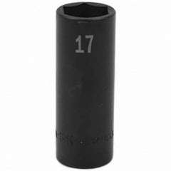 SK - Impact Socket - 3/8"DR 17MM DEEP IMPACT SOCKET - Exact Tooling