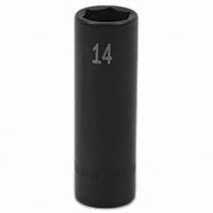 SK - Impact Socket - 3/8"DR 14MM DEEP IMPACT SOCKET - Exact Tooling