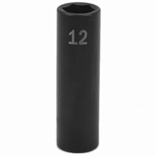 SK - Impact Socket - 3/8"DR 12MM DEEP IMPACT SOCKET - Exact Tooling