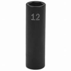 SK - Impact Socket - 3/8"DR 12MM DEEP IMPACT SOCKET - Exact Tooling