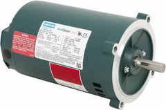 Leeson - 1/3 Max hp, 1,800 Max RPM, Premium Efficient Electric AC DC Motor - 230/460 V Input, Three Phase, S56C Frame, C-Face Mount, ODP Enclosure - Exact Tooling