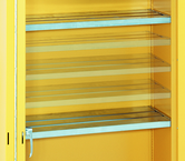 43 x 18 (Yellow) - Extra Shelves for use with Flammable Liquids Safety Cabinets - Exact Tooling